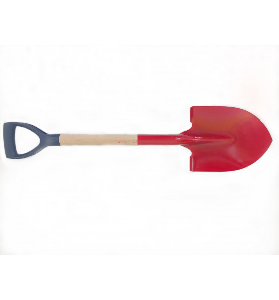 ROUND SHOVEL WITH WOODEN HANDLE