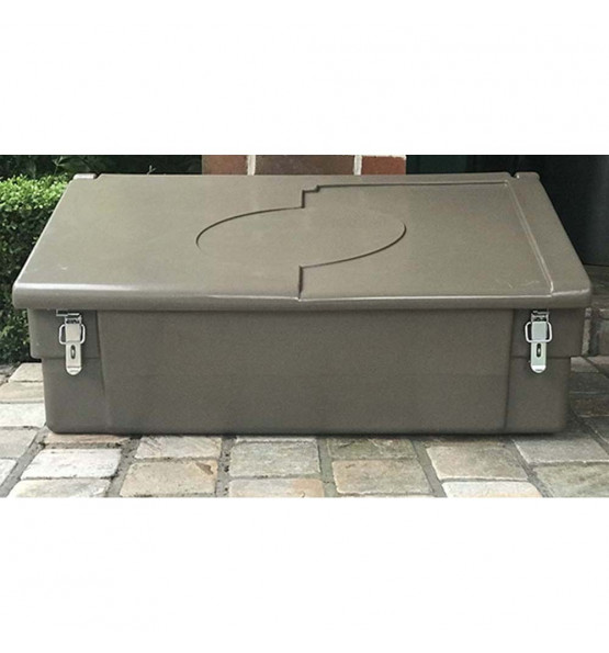 100L GARDEN BOX WITH PADLOCKABLE CLOSING SYSTEM FOR STORAGE AND STOWAGE