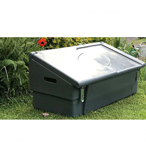 100L GARDEN BOX WITH PADLOCKABLE CLOSING SYSTEM FOR STORAGE AND STOWAGE