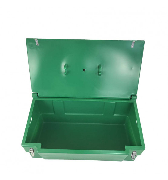 GREEN FOOD/MULTIPURPOSE STORAGE BIN 100 L FOR SAFE AND DRY STORAGE OF FOOD AND TOOLS