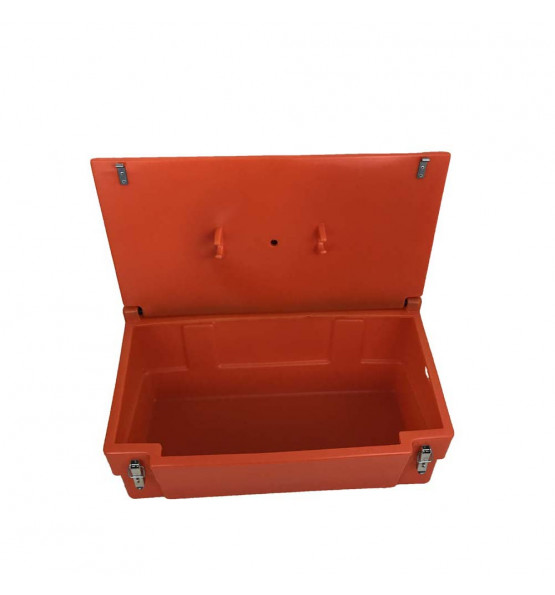 COFFRE DE JARDIN 100L AVEC GRENOUILLERES ET CADENAS POUR STOCKAGE ET RANGEMENT