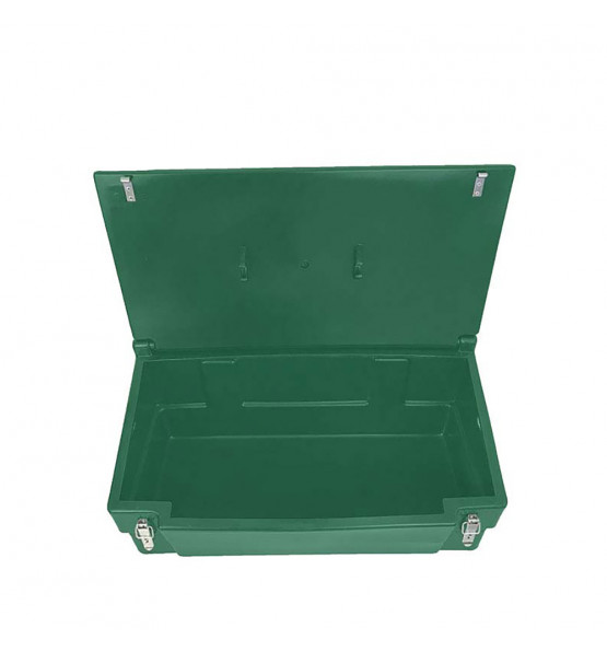 GREEN 100L FOOD/MULTIPURPOSE STORAGE BIN WITH FROGS+PADLOCK FOR SAFE AND DRY STORAGE OF FOOD AND TOO...