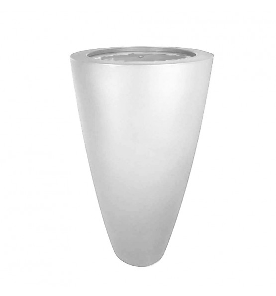 POT CONIQUE 3 EN 1POT DE FLEURS- MANGE DEBOUT-SEAU A CHAMPAGNE DESSUS INOX