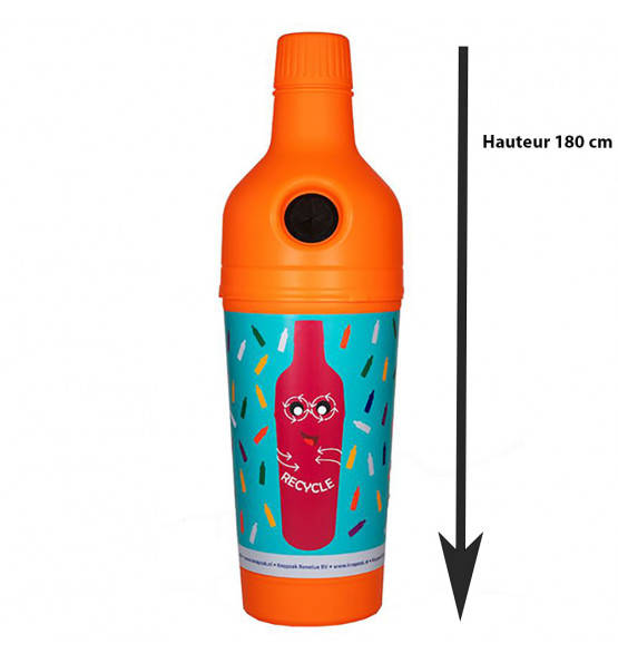 BOUTEILLE GEANTE  LUDIQUE DE COLLECTE DES BOUTEILLES PLASTIQUES