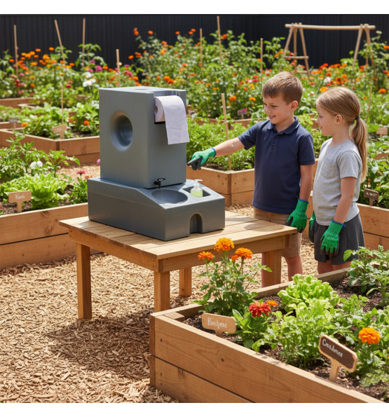  autonomous and nomadic 130l hand wash station spring with waste water tank