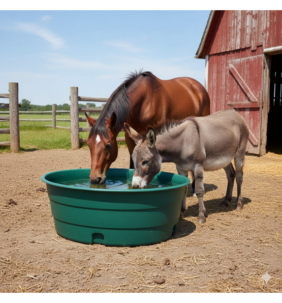 900l circular water tanks for cattle and equid
