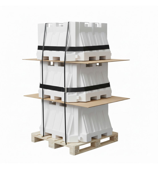 Séparateur de voie lestable blanc - K16- Lot de 9 