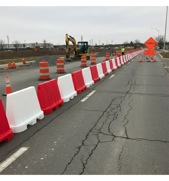 Séparateur de voie lestable et empilable blanc- K16