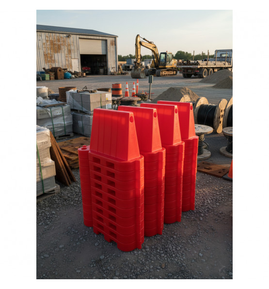 Road lestable and stackable separator  barch of 22 pieces
