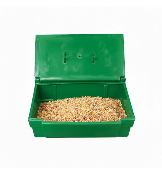 Green food/multipurpose storage bin 100 l for safe and dry storage of food and tools