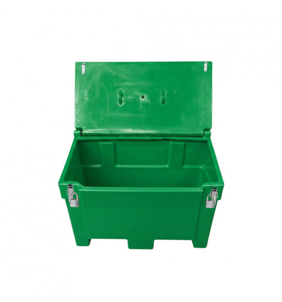 Green 300l food/multipurpose storage bin with frogs+ padlock for safe and dry storage of food and to...