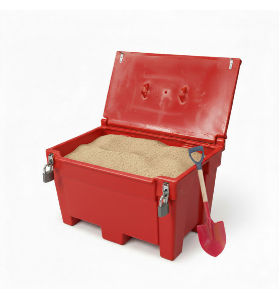 300l sandbox_salt box with frogs+padlock+shovel