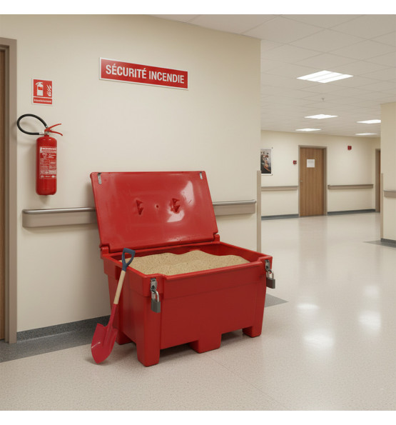 300l sandbox_salt box with frogs+padlock+shovel