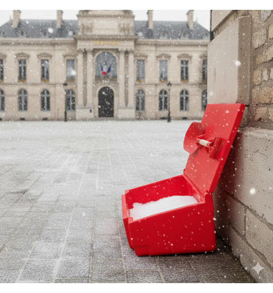 Bac à sable incendie/ à sel de déneigement 50L + pelle