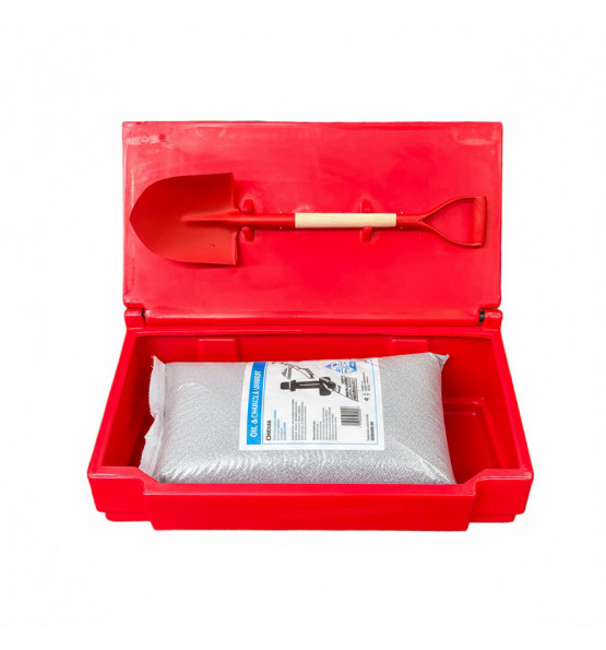 Bac à sable incendie/ à sel de déneigement 50L + pelle
