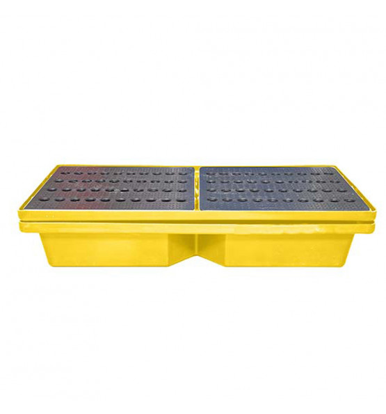 70l stackable retention tray with grating