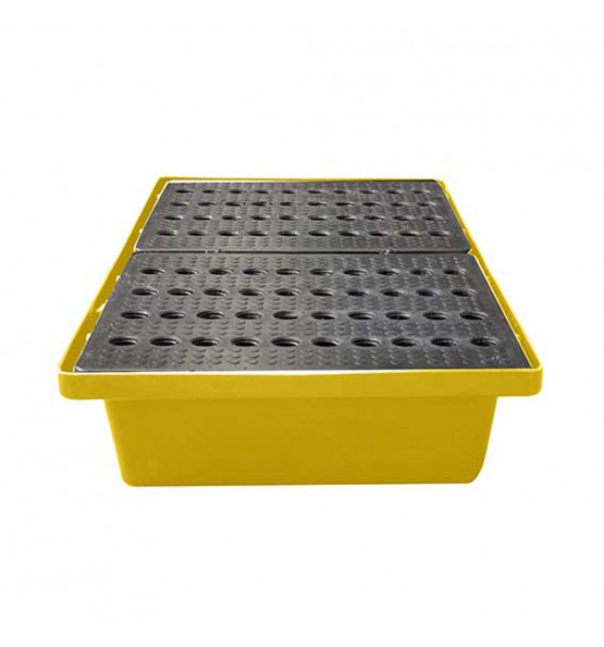 70l stackable retention tray with grating