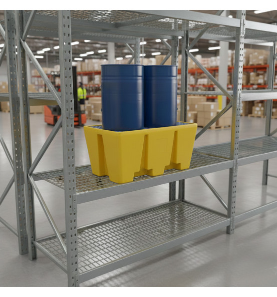 Standard  retention tray for 2 barrels