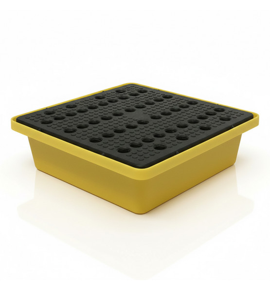 30l stackable retention tray with grating