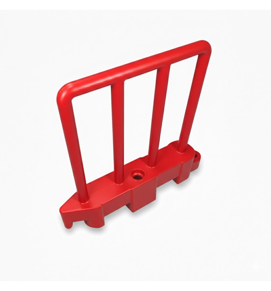 Barrière de sécurité  amovible rouge