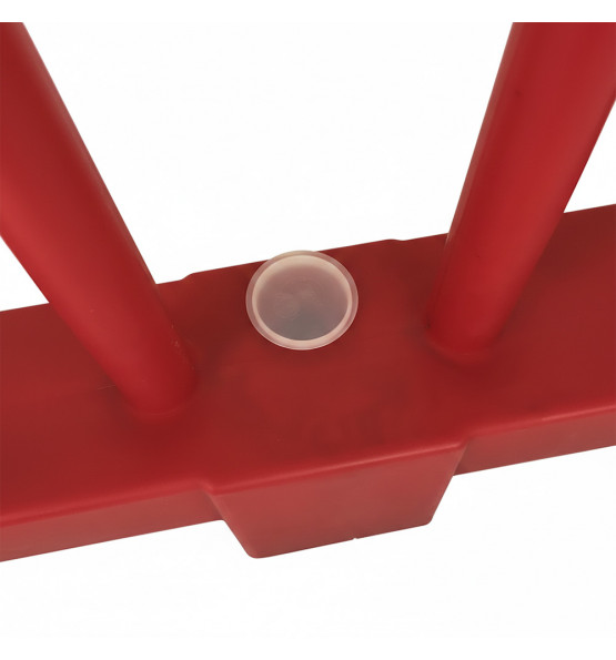 Barrière de sécurité  amovible rouge
