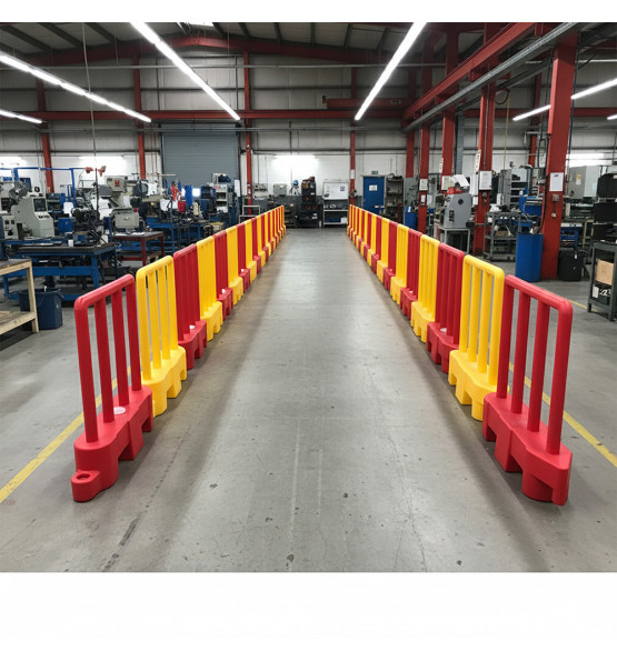 Barrière de sécurité  amovible rouge