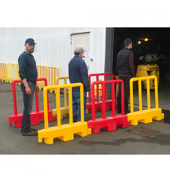 Barrière de sécurité amovible rouge- Lot de 15