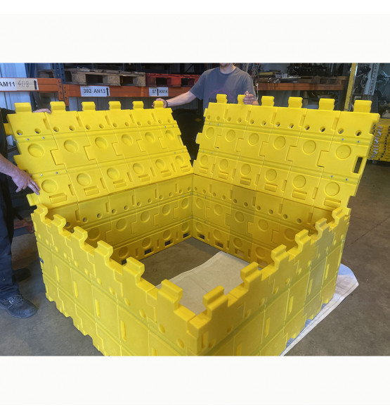 Trudom trench shoring kit in pehd easy assembly and disassembly.  1,5mx1,5mx0,65m. 24 modules of 0,2...