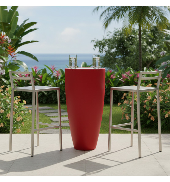 3 in 1 polyethylene top  and  grey standing table delight