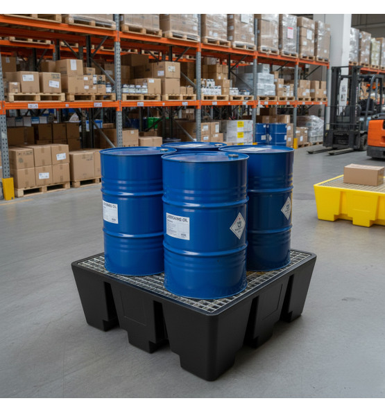 Eco type retention tray for 4 barrels