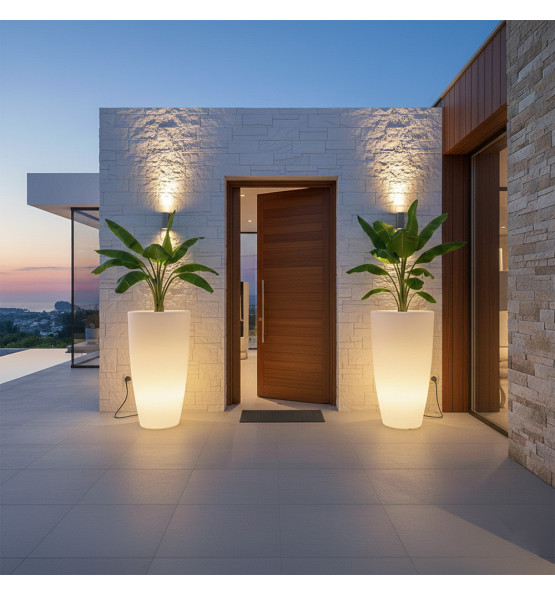 200l delight conical flowerpot  lighting