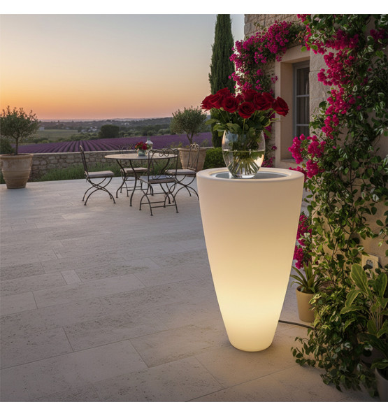 3 in 1 stainless steal and lightening standing table delight