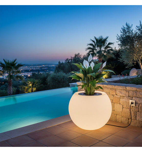 300l lighting spherical flowerpot straight speranza 