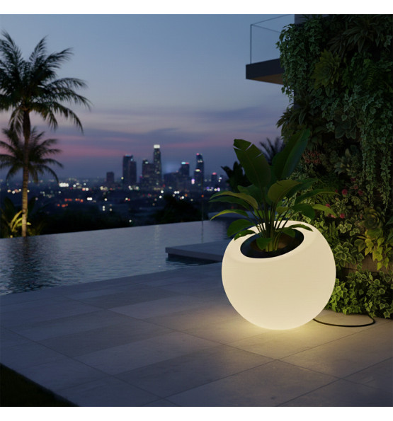  325l lighting spherical flowerpot inclined  dolce vita