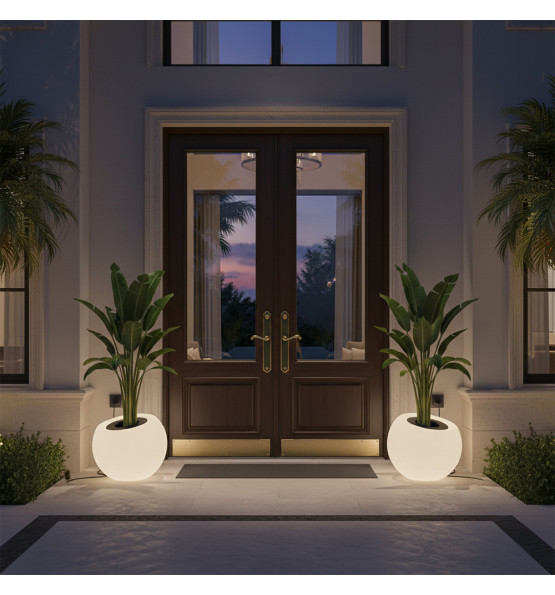  325l lighting spherical flowerpot inclined  dolce vita