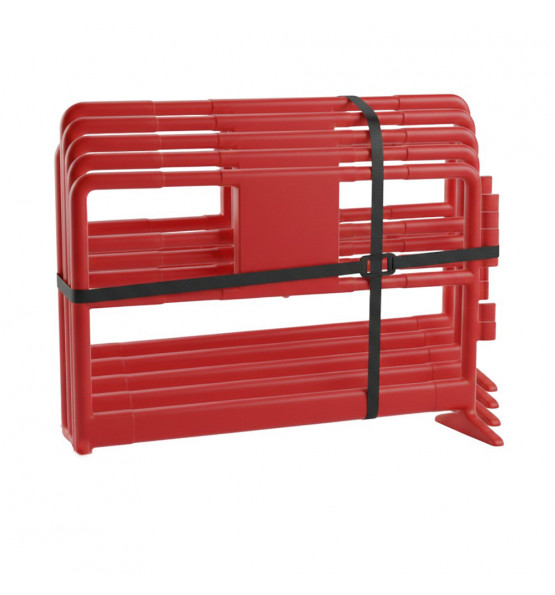 Barriere de chantier rouge BC 15- lot de 5