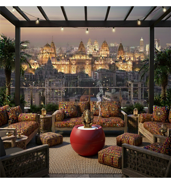 Table boule Querida hauteur 70cm