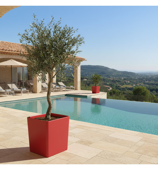 Pot de fleurs Cubio H 50cm