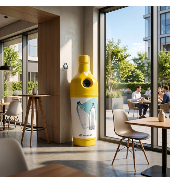 Bouteille géante de collecte des bouteilles plastiques