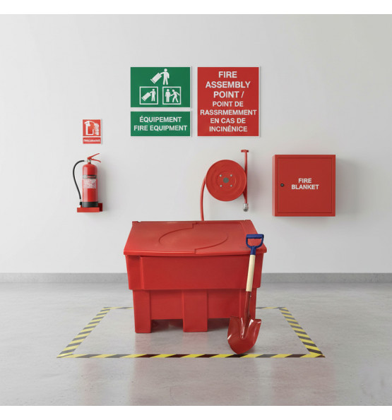 Lot de 6 bacs à sable 300l+ pelle