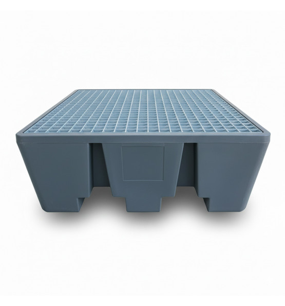 Bac de rétention PEHD 475L Eco pour 4 fûts - Lot de 5-Plast'Up Rotomoulage