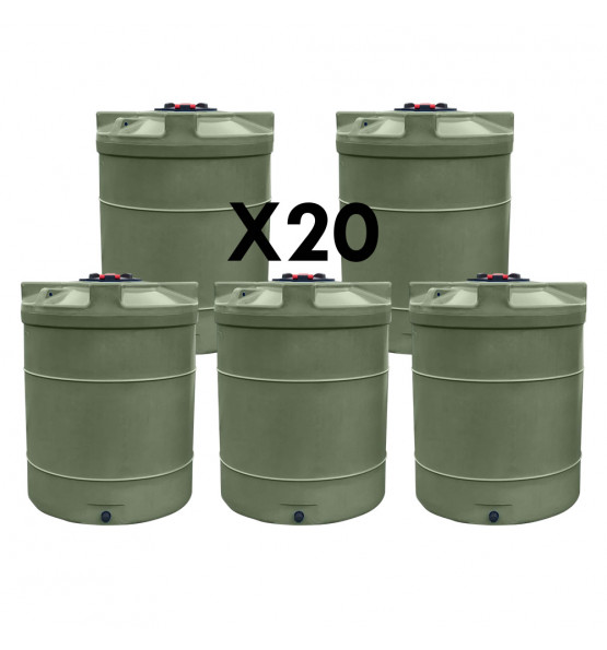 Cuve de stockage eau 3000L-Lot de 10