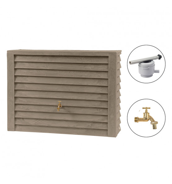 Récupérateur d’eau aérien apparence bois WOODY 350L