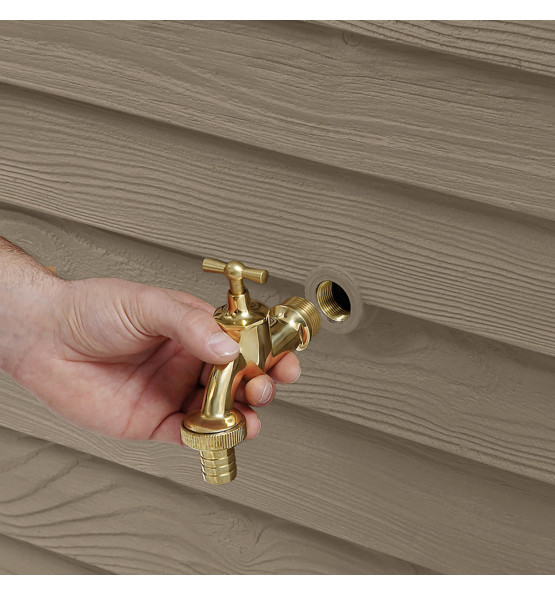 Récupérateur d’eau aérien apparence bois WOODY 350L
