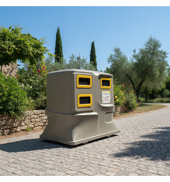 Colonne aérienne d’apport volontaire 4m3 simple crochet PEHD LILA