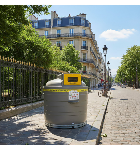 Colonne aérienne d’apport volontaire 4m3 kinshofer PEHD Valory