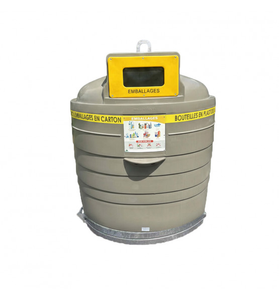 Colonne aérienne d’apport volontaire 4m3 simple crochet PEHD Valory