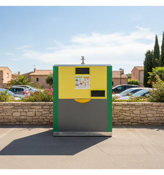 Conteneur aérien d’apport volontaire 4m3 kinshofer acier Roméo