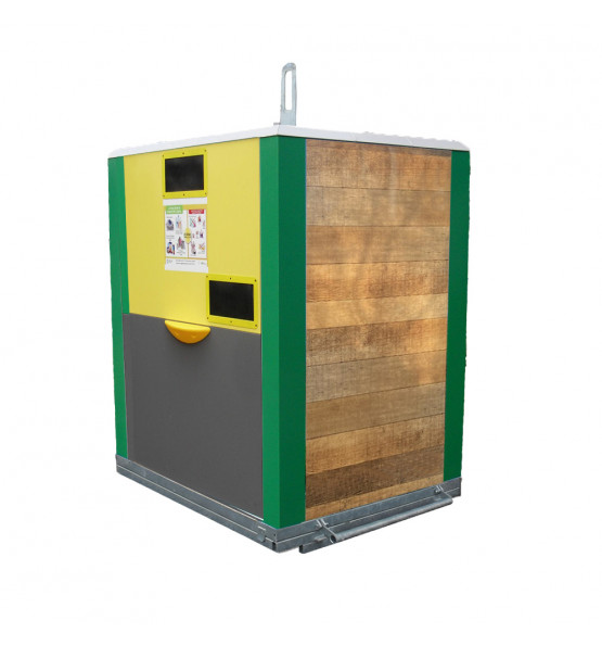 Colonne aérienne d’apport volontaire 4m3 simple crochet acier Roméo