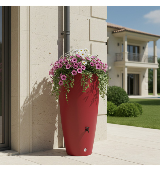 Récupérateur d'eau conique ros'eau 2-en-1